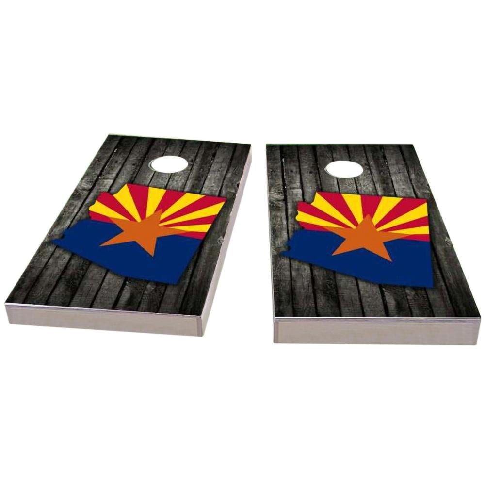 Arizona Wood Slate & Map Cornhole Boards