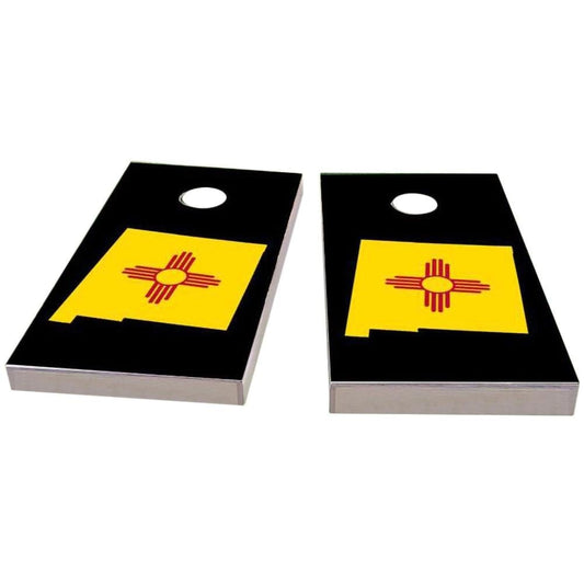 New Mexico Outline (Black) Cornhole Boards