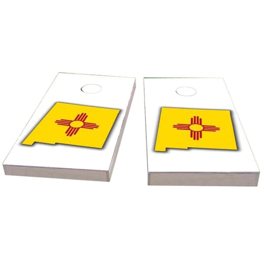 New Mexico Outline (White) Cornhole Boards