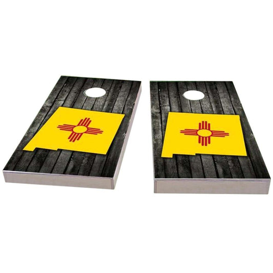 New Mexico Wood Slate & Map Cornhole Boards