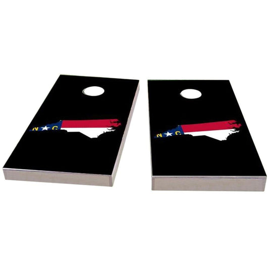 North Carolina Outline (Black) Cornhole Boards