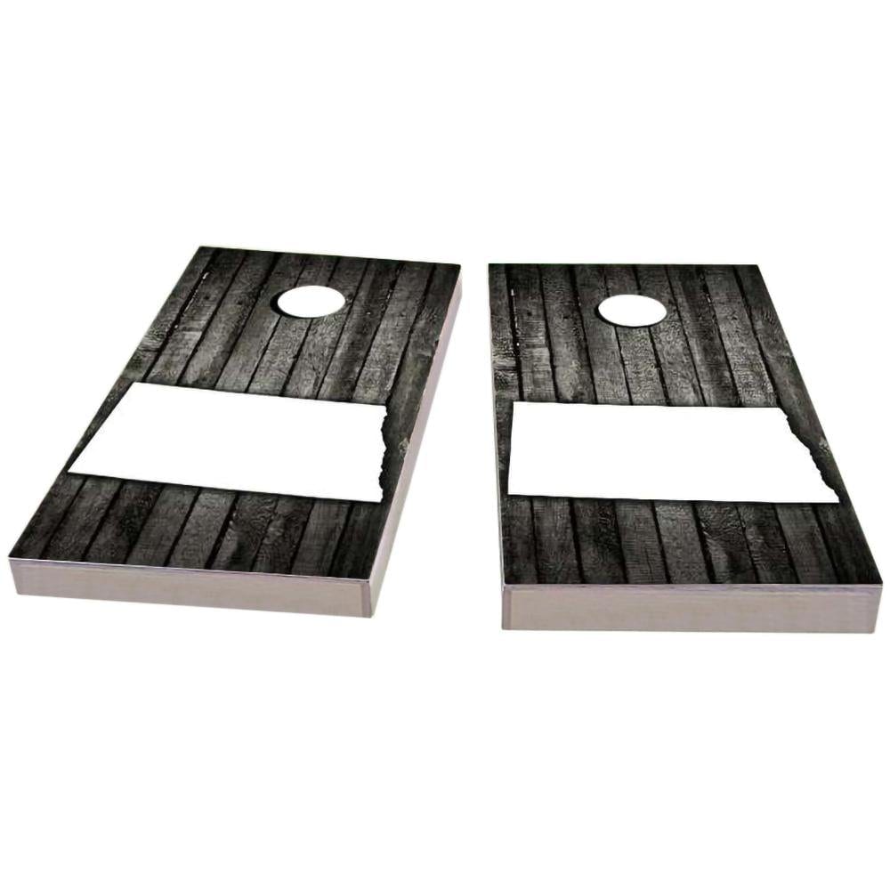 North Dakota Wood Slat Cornhole Boards