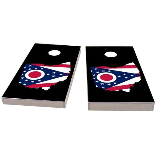 Ohio Outline (Black) Cornhole Boards