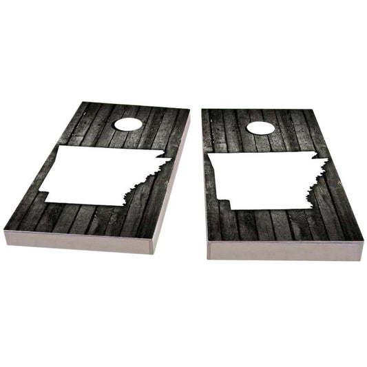 Arkansas Wood Slat Cornhole Boards