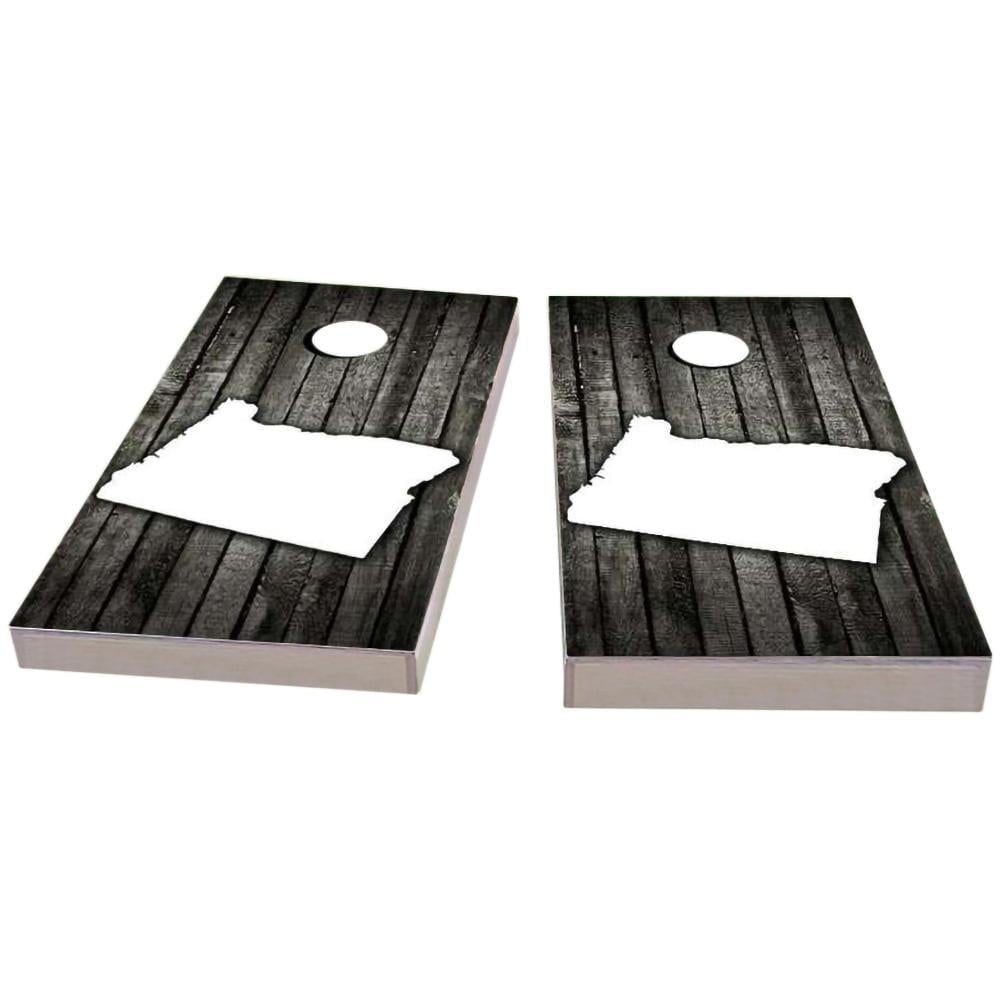 Oregon Wood Slat Cornhole Boards