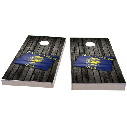 Oregon Wood Slate & Map Cornhole Boards