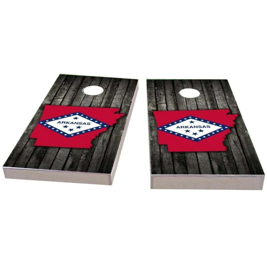 Arkansas Wood Slate & Map Cornhole Boards