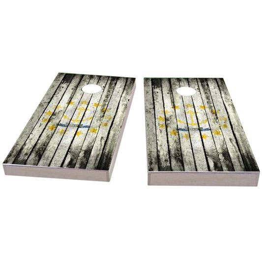 Rhode Island Distressed Cornhole Boards