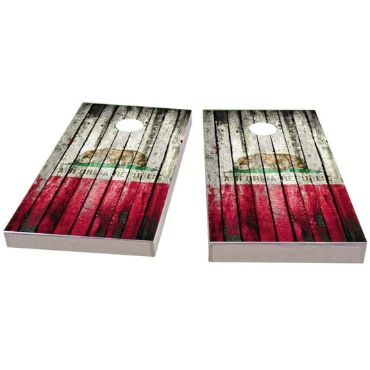 California Distressed Cornhole Boards