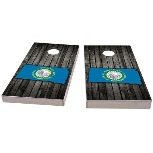 South Dakota Wood Slate & Map Cornhole Boards