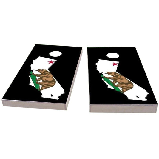 California Outline (Black) Cornhole Boards