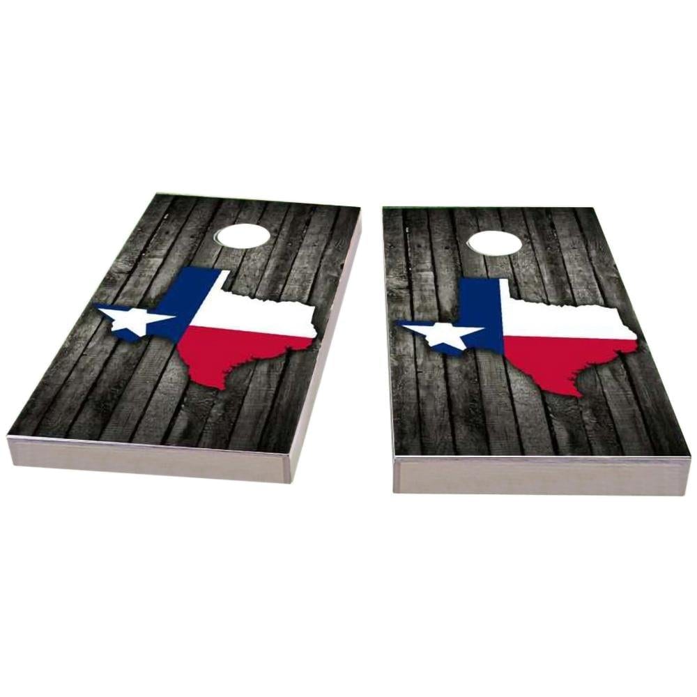 Texas Wood Slate & Map Cornhole Boards