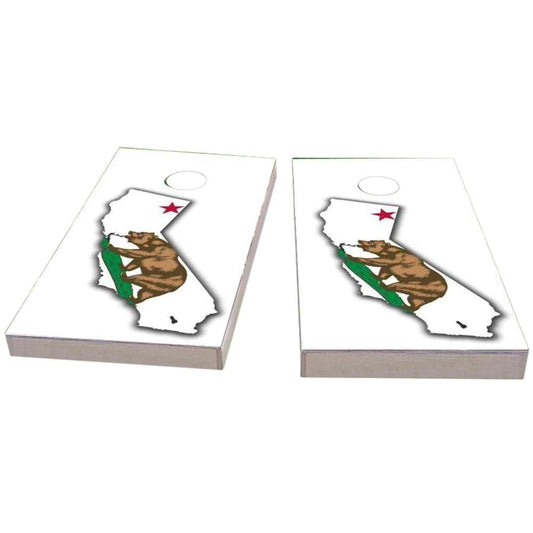 California Outline (White) Cornhole Boards