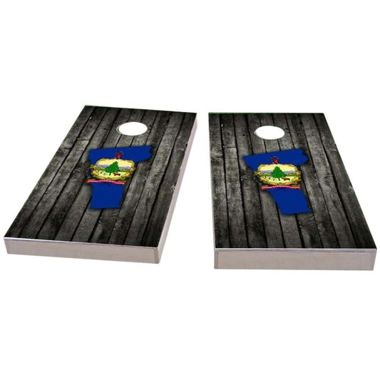 Vermont Wood Slate & Map Cornhole Boards
