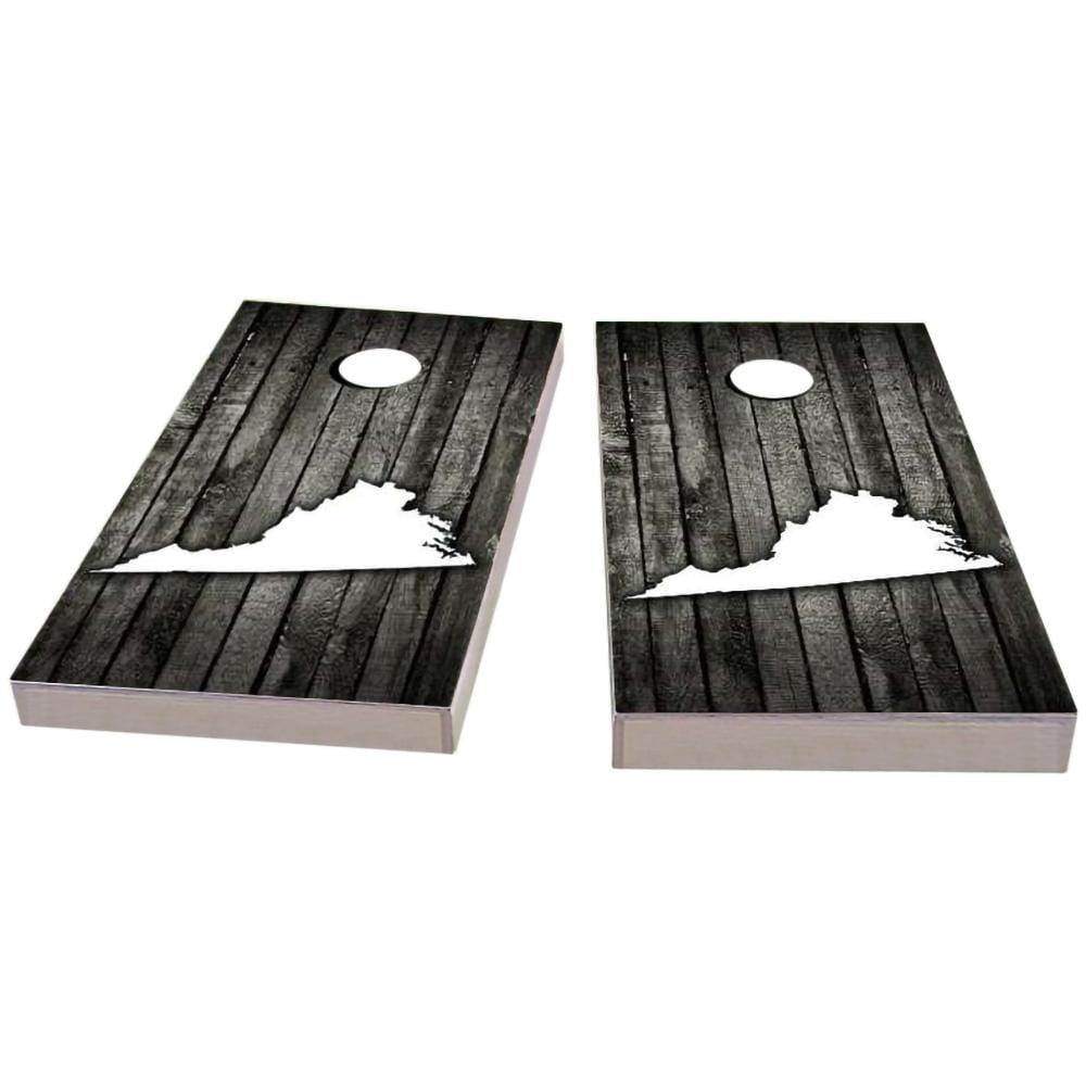 Virginia Wood Slat Cornhole Boards