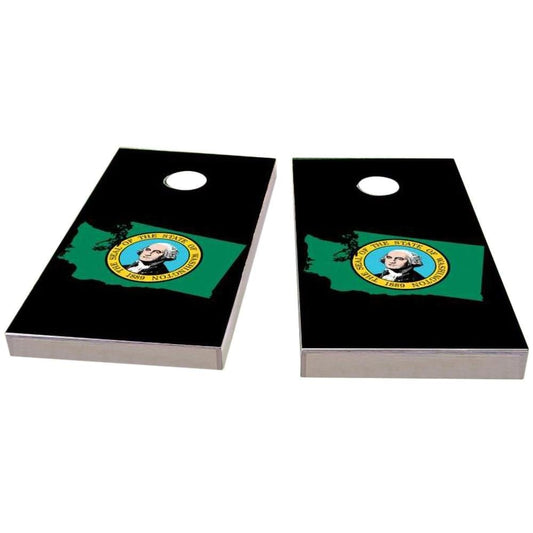Washington Outline (Black) Cornhole Boards