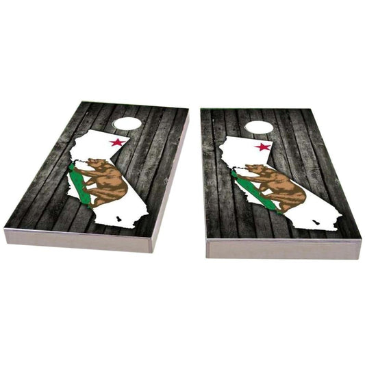 California Wood Slate & Map Cornhole Boards