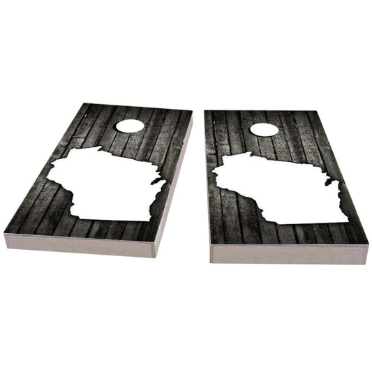 Wisconsin Wood Slat Cornhole Boards