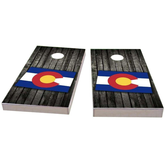 Colorado Wood Slate & Map Cornhole Boards