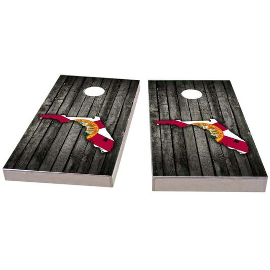 Florida Wood Slate & Map Cornhole Boards