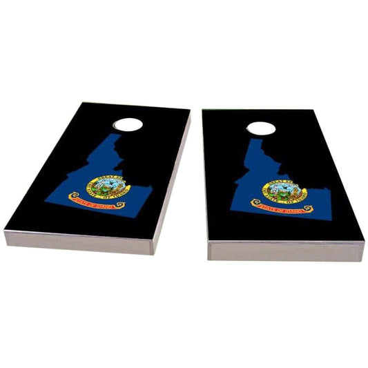 Idaho Outline (Black) Cornhole Boards