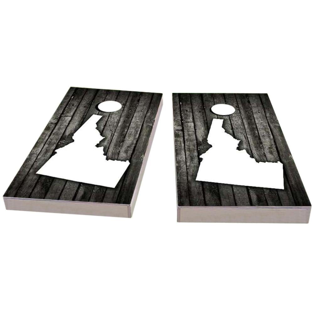 Idaho Wood Slat Cornhole Boards