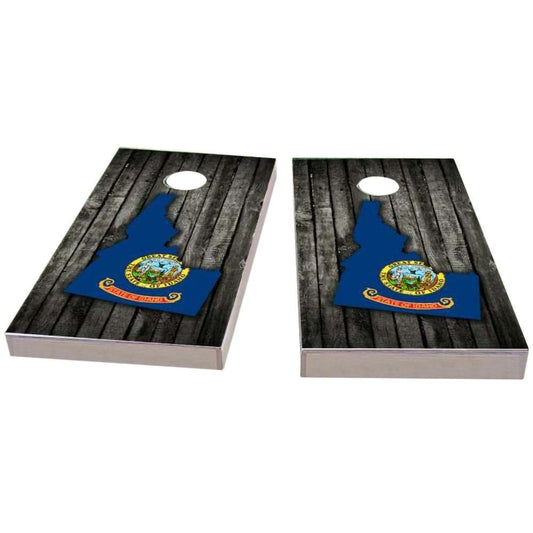 Idaho Wood Slate & Map Cornhole Boards