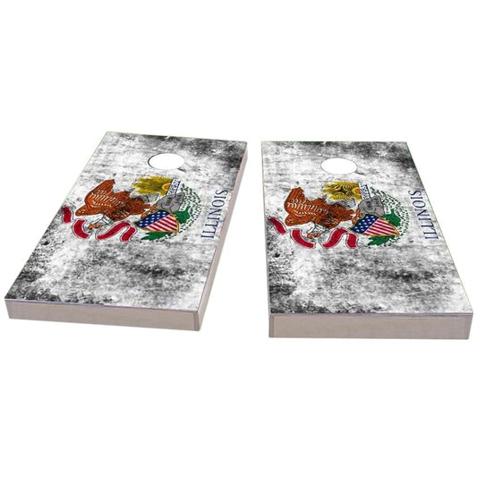 Illinois Worn Cornhole Boards