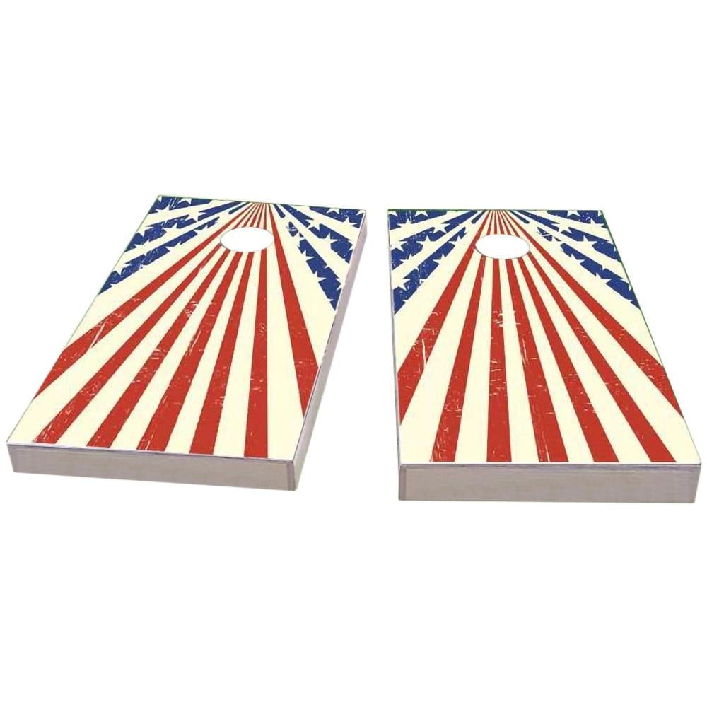 American Flag Star Spangled Cornhole Boards