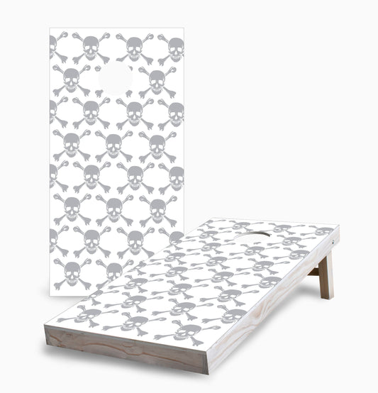 Skull Pattern Cornhole Boards