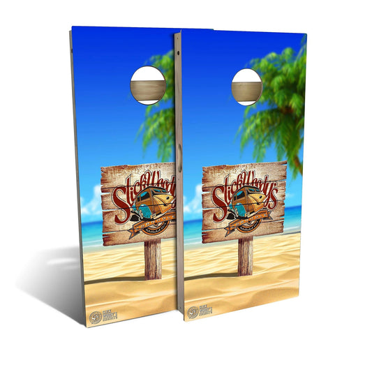 Beach Sign Weatherproof Cornhole Boards