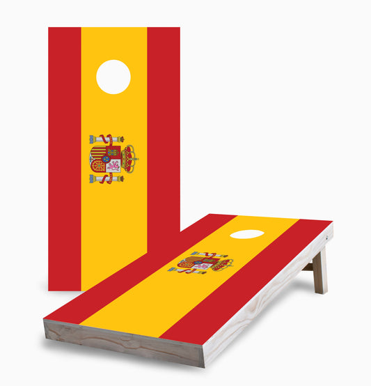 Spanish Flag Cornhole Boards
