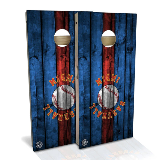 Miami Baseball Weatherproof Cornhole Boards