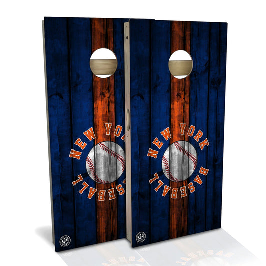New York Baseball Weatherproof Cornhole Boards