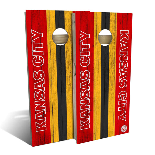 Kansas City Football Weatherproof Cornhole Boards