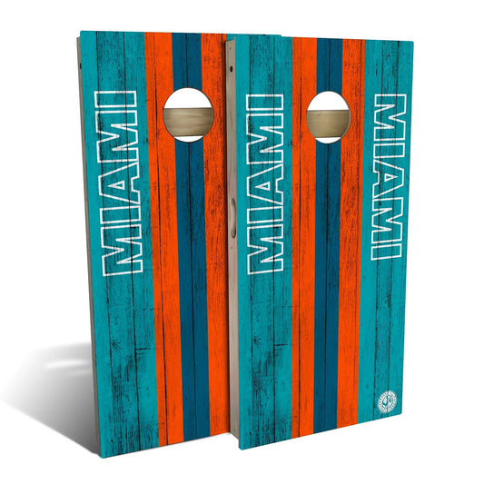 Miami Football Cornhole Boards