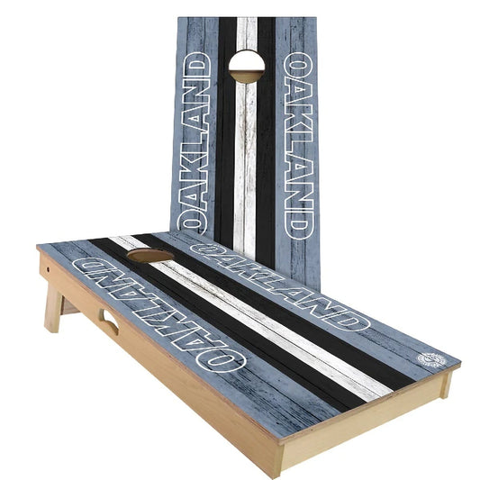 Oakland Football Weatherproof Cornhole Boards