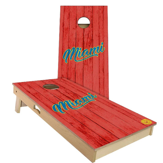Miami Vintage Baseball Weatherproof Cornhole Boards