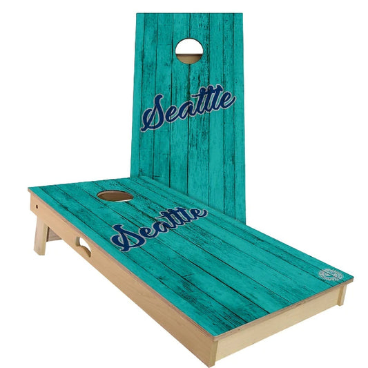 Seattle Vintage Baseball Weatherproof Cornhole Boards