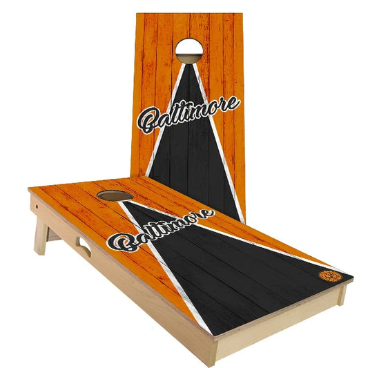 Baltimore Triangle Baseball Weatherproof Cornhole Boards
