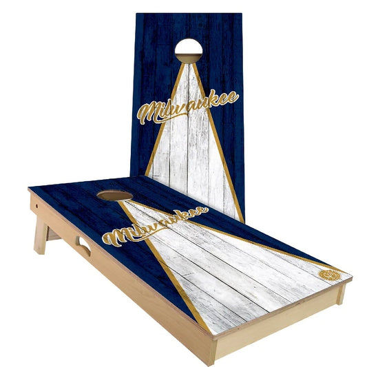 Milwaukee Triangle Baseball Weatherproof Cornhole Boards