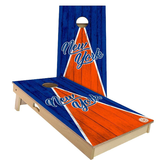 New York Triangle Baseball Weatherproof Cornhole Boards