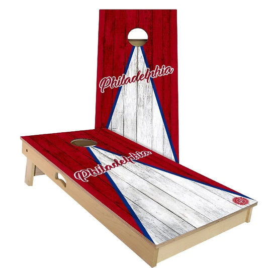 Philadelphia Triangle Baseball Weatherproof Cornhole Boards