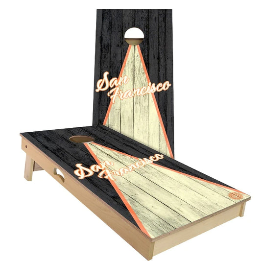 San Francisco Triangle Baseball Weatherproof Cornhole Boards