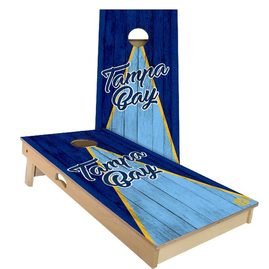 Tampa Bay Triangle Baseball Weatherproof Cornhole Boards