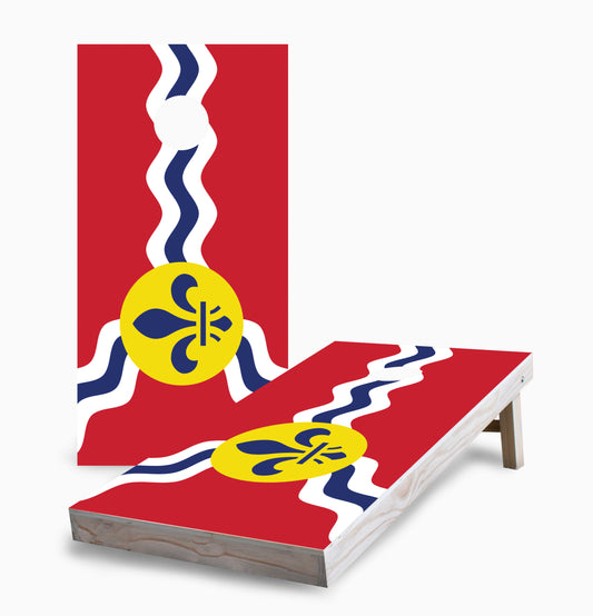 St Louis City Flag Cornhole Boards