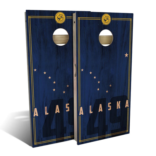 Alaska State Flag 2.0 Cornhole Boards