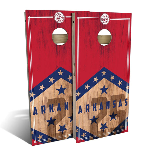 Arkansas State Flag 2.0 Cornhole Boards