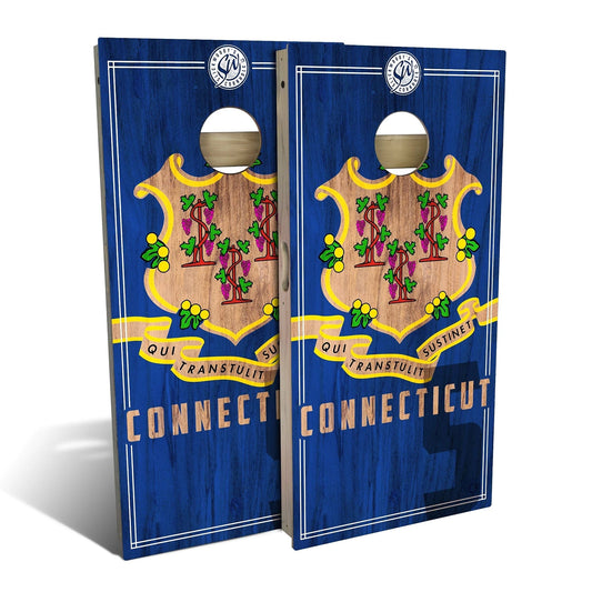 Connecticut State Flag 2.0 Cornhole Boards