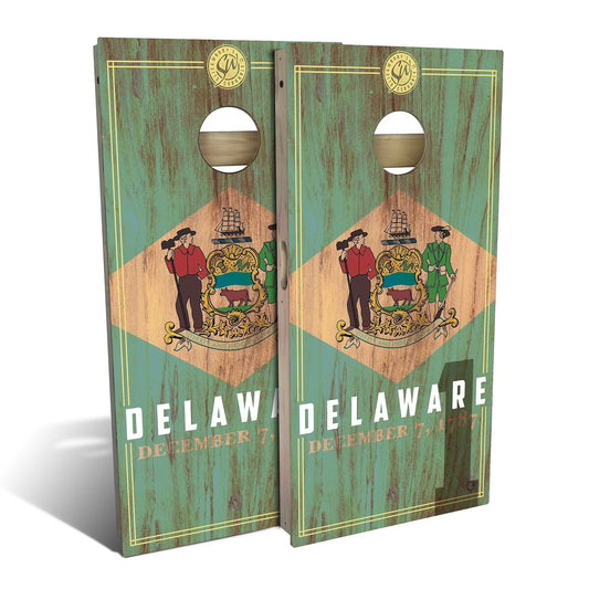Delaware State Flag 2.0 Cornhole Boards